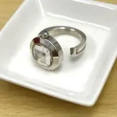 4℃ リングウォッチ シルバー925 クォーツ