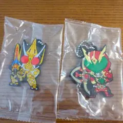 仮面ライダーブレイド　キングフォーム　ワイルドカリス　ラバーマスコット2点セット