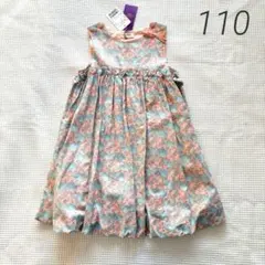 【お値下げ】タグ付き未使用☆センスオブワンダー 花柄バルーンワンピース リバティ