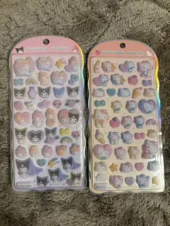 コットンパフィー　キティ　メロクロ　２種セット