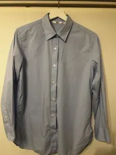 UNIQLO コットンシャツ 淡いブルー　Lサイズ