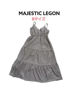 【美品】MAJESTIC LEGON 千鳥格子 キャミワンピース Sサイズ