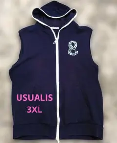 USUALIS 3XL ネイビー パーカーのサムネイル