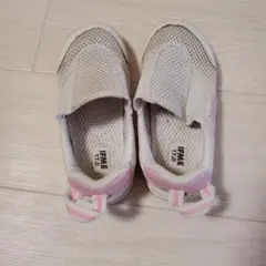 IFME 上履き 17.0 ホワイト/ピンク