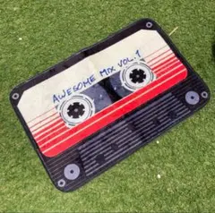 【新品・匿名便送料無料】カーペットラグマットレトロカセット