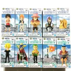 ワンピース ワールドコレクタブルフィギュア エニエスロビー1.2 各5種セット ワンピース ワールドコレクタブルフィギュア -エニエス・ロビー2