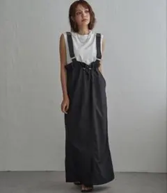 【 notch. by KR 】サスペンダー付きハイウエストスカートのサムネイル