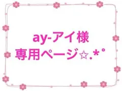 ay-アイ様 専用ページ✩.*˚