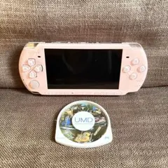 【動作確認済】PSP ピンク 本体 モンハンソフト付き