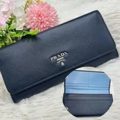 PRADA サフィアーノレザー 長財布 バイカラー レディース - メルカリ