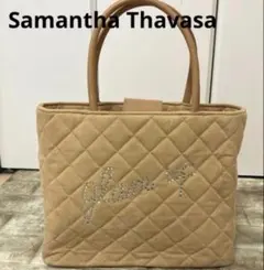Samantha Thavasaサマンサ キルティング バッグ ストーン