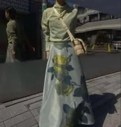 2026年最新】Ameri VINTAGE 柄：花柄 レディース ロング フレア