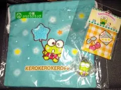 3点セット！※シール跡あり 2枚目参照※けろけろけろっぴ 巾着 チャーム