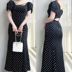 RESEXXY バブルスリーブ マーメイドワンピース