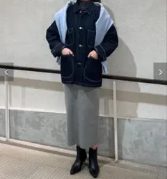 Spick&Span スパンコールラメリブニットスカート