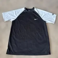 美品　Nike DRI-FIT ラグランTシャツ 黒/白