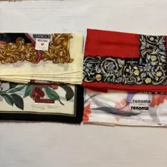 MOSCHINO 他ハンカチ 4枚セット