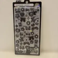 BONBON DROP 黒と透明のシール １枚