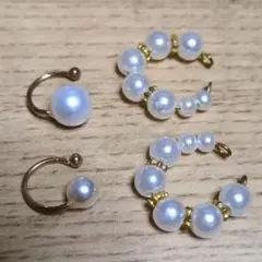 パール ゴールド イヤーカフ 2セットまとめ売り