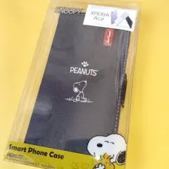 新品SNOOPY XperiaAce 手帳型ケーススヌーピーデニムのサムネイル