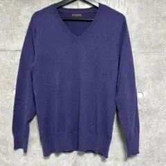 BANANA REPUBLIC 紫 Vネック セーター M