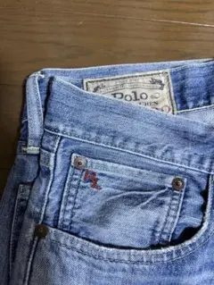 Polo ライトブルー スリムフィットデニム