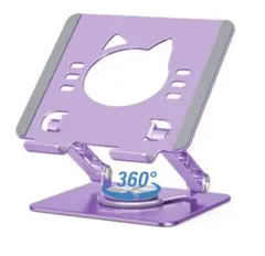 Aoviho タブレットスタンド 折り畳み式 猫柄 4.7～12.9インチ対応