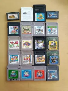 ゲームボーイソフトセット　まとめ売り　ポケモン赤緑青銀　GBメモリ　カービィ