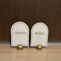 受付サイン　新郎新婦　テーブルナンバー　結婚式　ウエディング