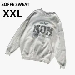 SOFFE SWEAT　スウェット　XXL　大きい　3段ロゴ　グレーのサムネイル