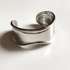 ワイド　バングル　シルバー