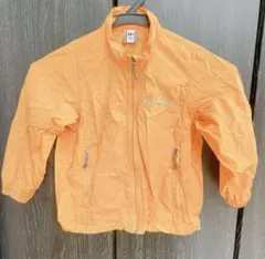 mont-bellモンベル オレンジ　ドット柄　ジャンバー 100cm キッズ