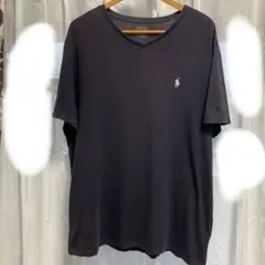 Polo Ralph Lauren ネイビー Vネック Tシャツ L