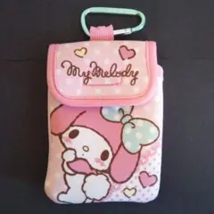 2014 サンリオ マイメロディ ポーチ カラビナ付き ピンク 平成レトロ