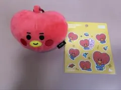 BT21 TATA ふわふわコインケース　モバイルデコステッカー