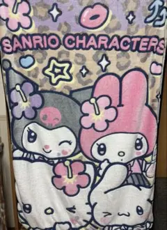 サンリオキャラクターズ　ブランケット　キティ、クロミ、マイメロ、シナモロール