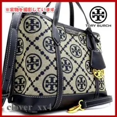 【極美品 】トリーバーチ ショルダーバッグ ペリー T モノグラム ジャカード