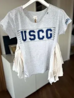 RehersaIL リメイクUSCGロゴ入りグレー半袖Tシャツのサムネイル