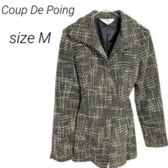 【Coup De Poing】ツイードジャケット ショートコート フライフロント