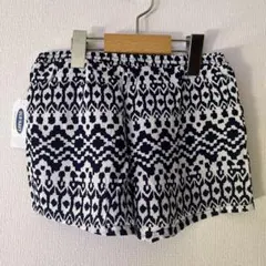 新品オールドネイビー　オルテガ・ネイティブ・エスニック柄ショートパンツ160