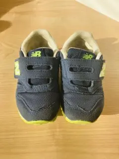 New Balance 373 ネイビー/ライム キッズスニーカー【13センチ】