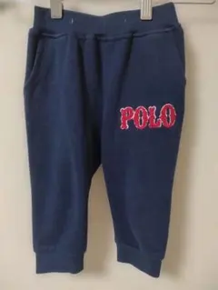 Polo ネイビー 刺繍ロゴパンツ