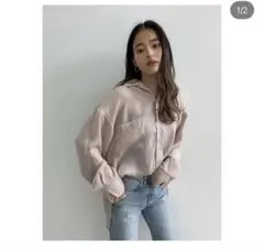 trunk88 トランク88 ライトサテンシャツ　ピンク