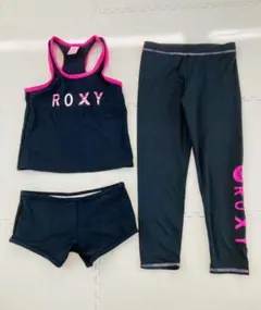 値下げいたしました！ Roxy（ロキシー）子供用女子水着3点セット　120サイズ