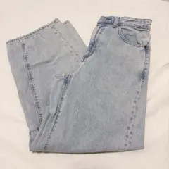 GU バレルレッグジーンズ EC限定 丈短め デニム 低身長 ジーユー ユニクロ