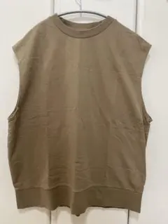 ニコアンド　NIKO AND... ベージュ ノースリーブ ベスト