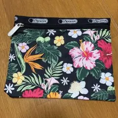 LeSportsac フラワープリント ポーチ