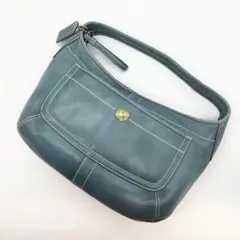 Coach Hobo One Shoulder bag Leather Blue