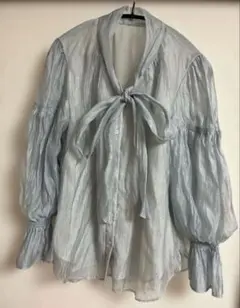 ジャスグリッティー ブラウス ライトブルー M