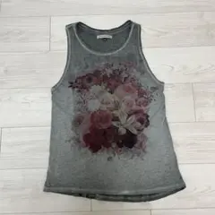 Unknown Y2K Flower graphic タンクトップ gray Ｍのサムネイル